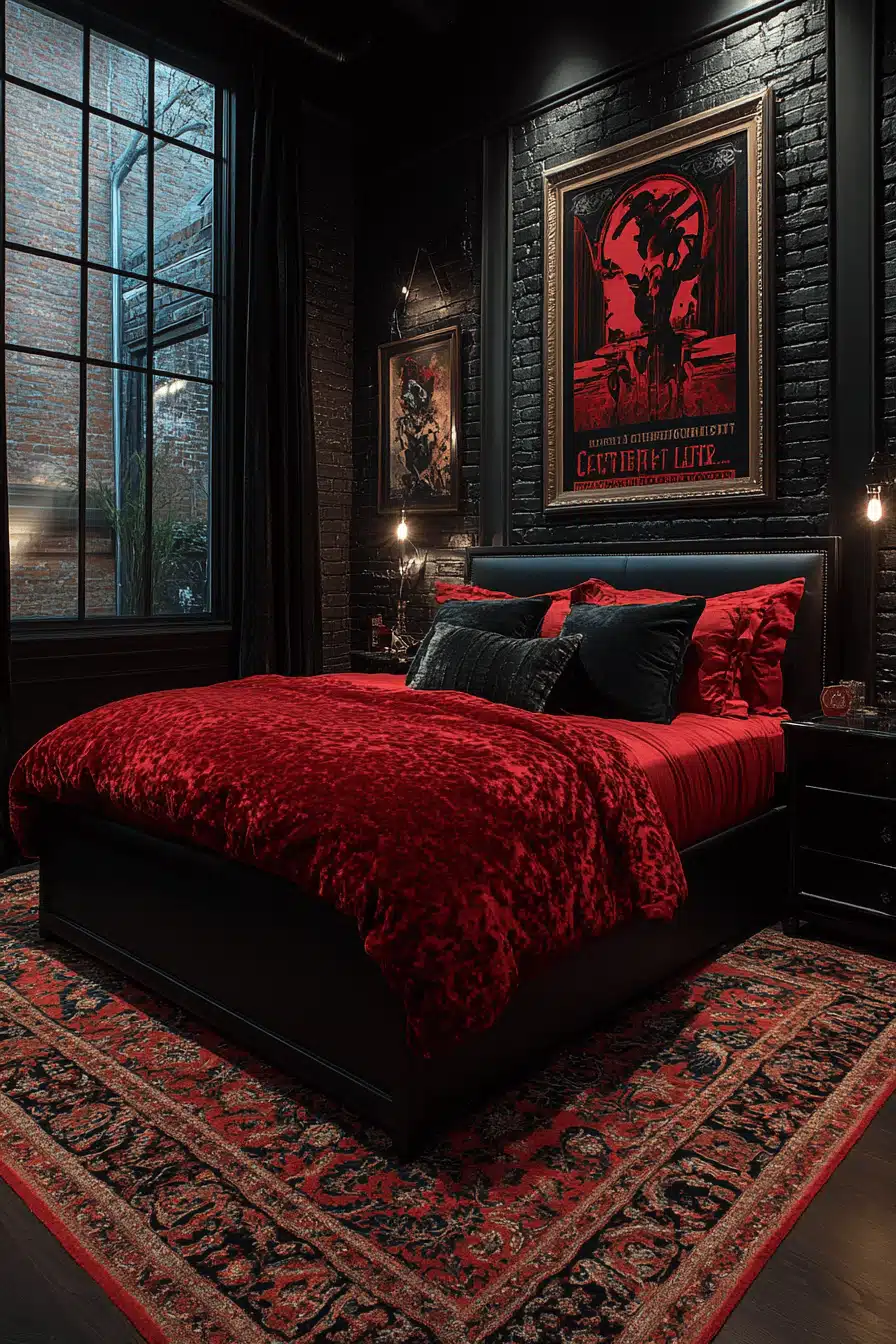 moody vintage bedroom