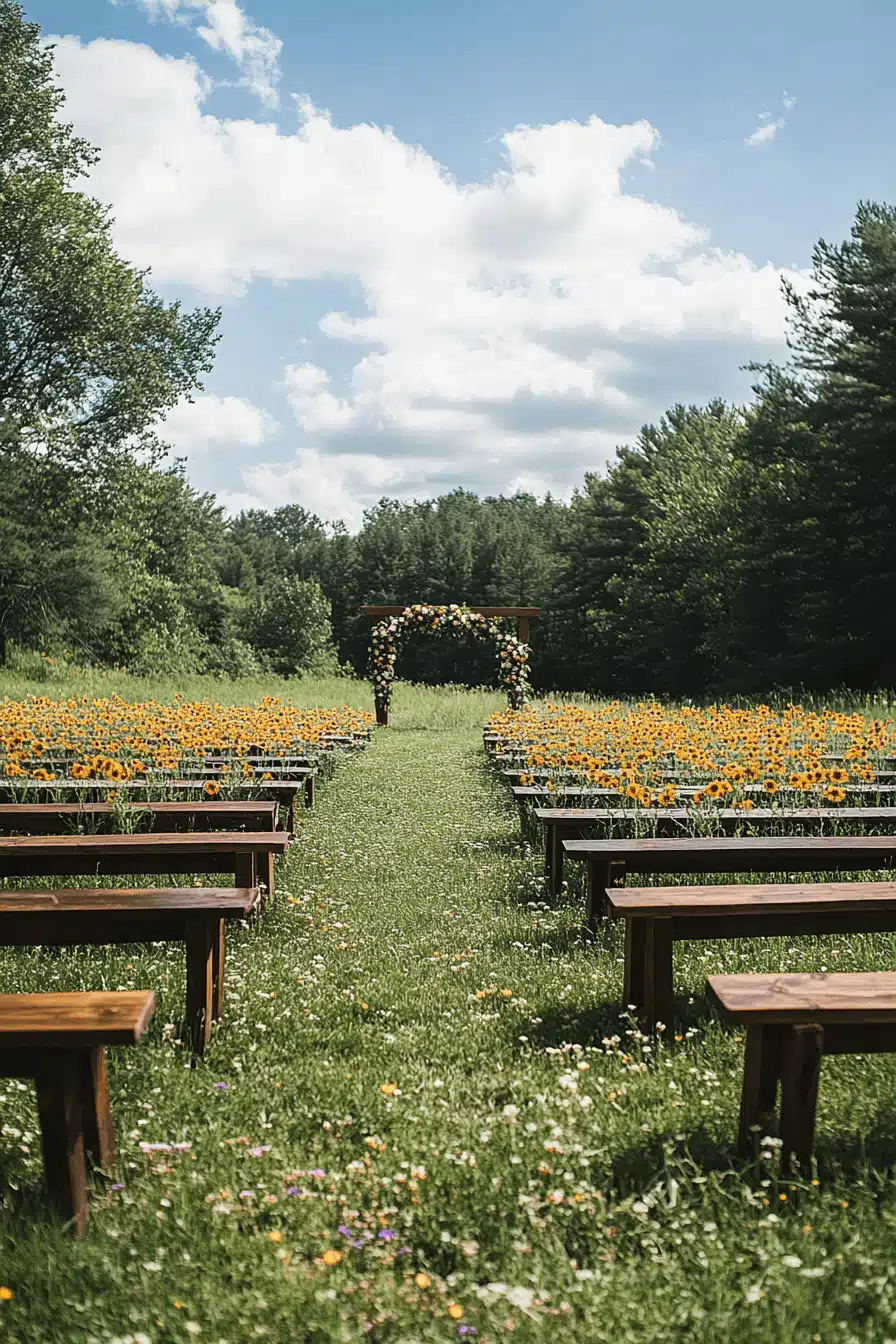 whimsical garden wedding