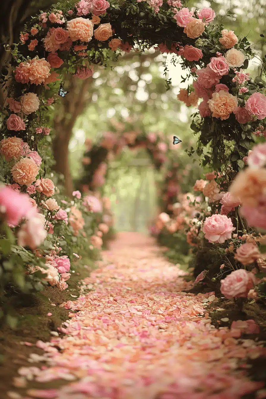 whimsical garden wedding