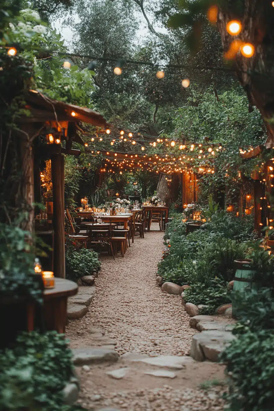 whimsical garden wedding