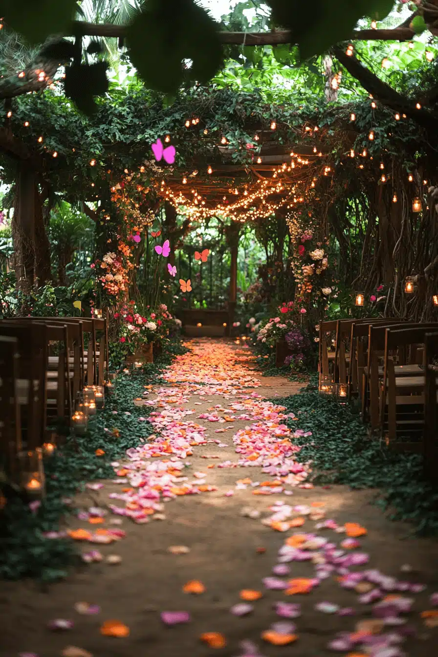 whimsical garden wedding
