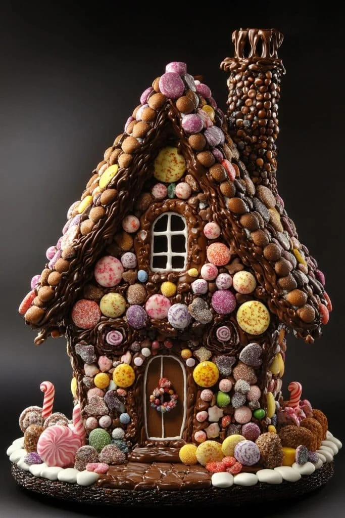 Gingerbread House with Chocolate Roof