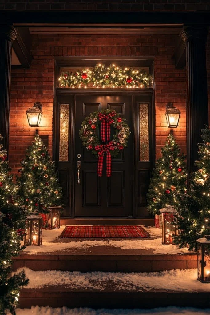 Hospitable Christmas Entryway
