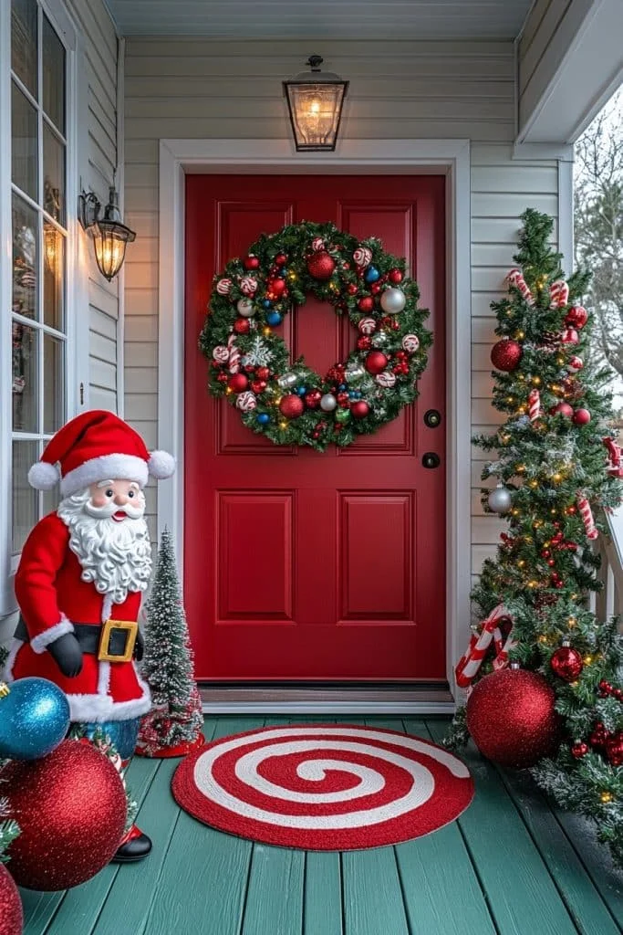 Fun and Whimsical Christmas Porch