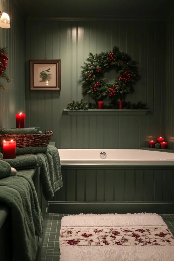 Mistletoe Magic Bathroom