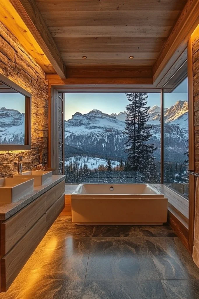 Sleek Alpine Ensuite