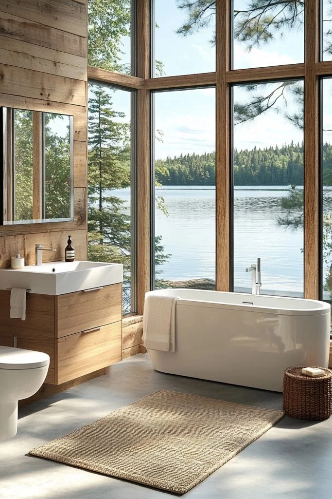 Contemporary Lakeview Lavatory