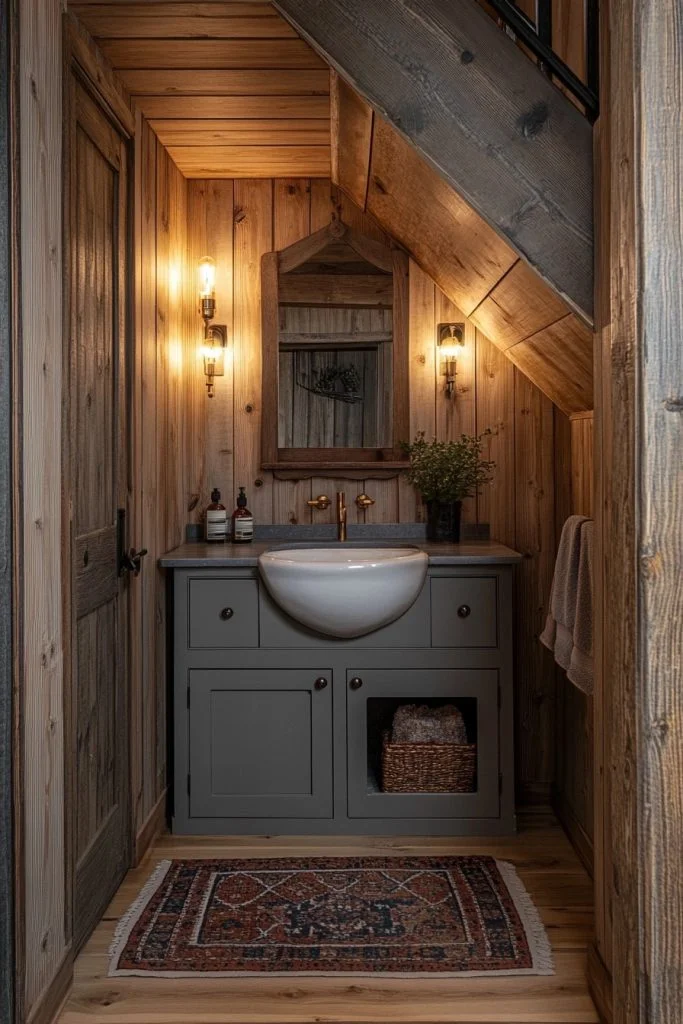 Cozy Under-Stair Washroom