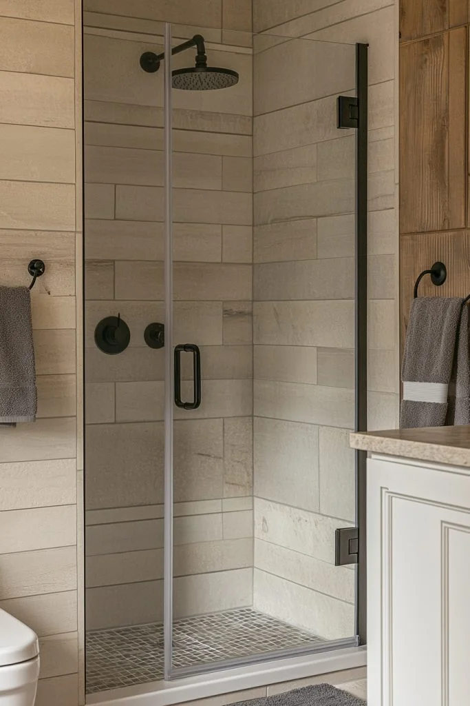 Sleek and Simple Shower Space