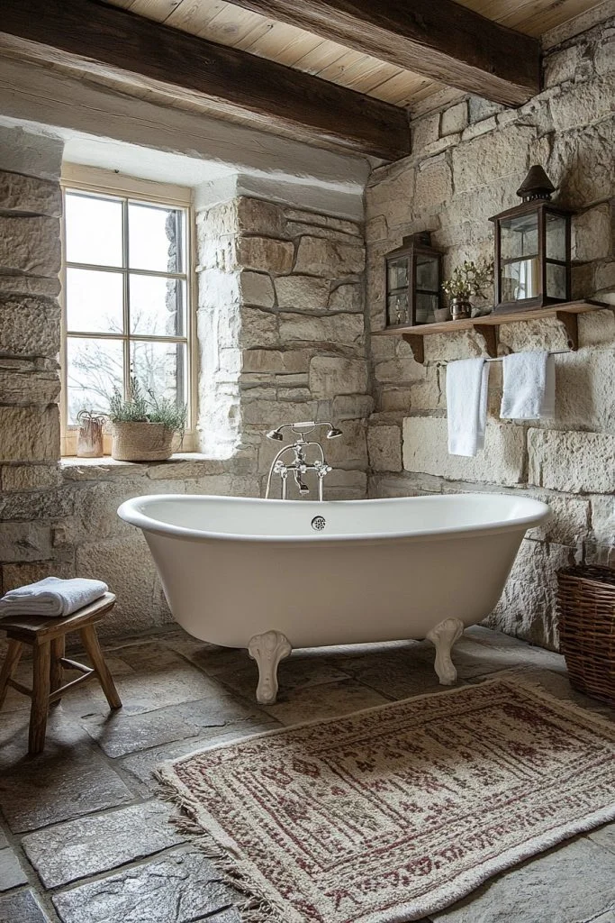 Rustic Retreat Bathtub Room