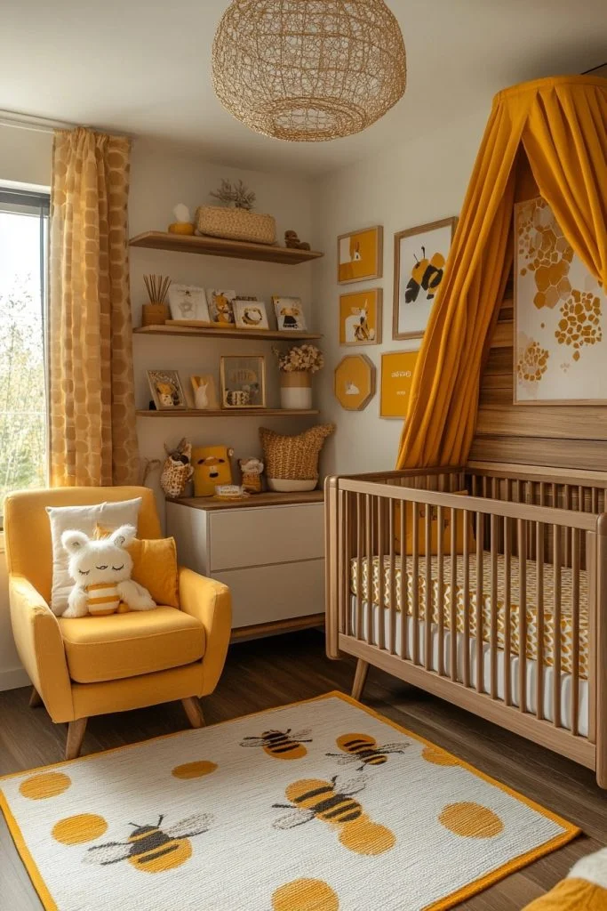 Bee-Themed Honeycomb Haven