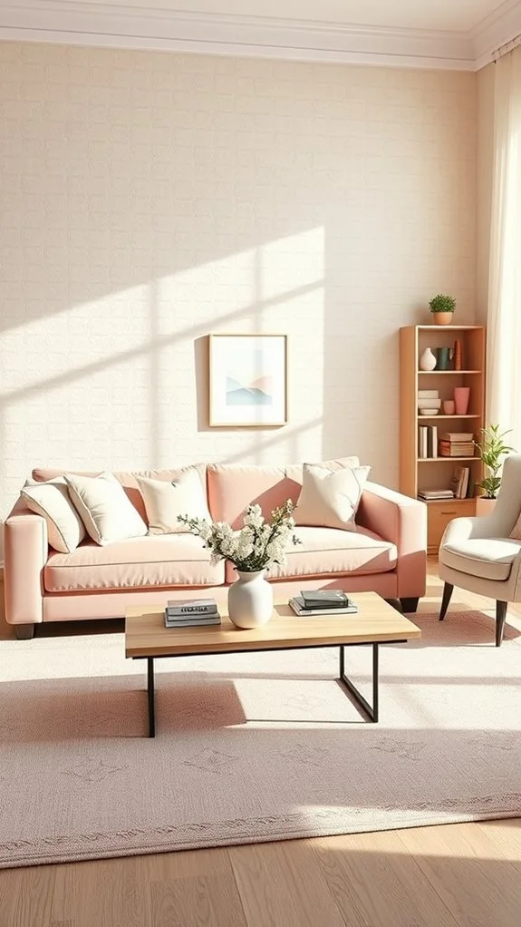 cream walls soft accents