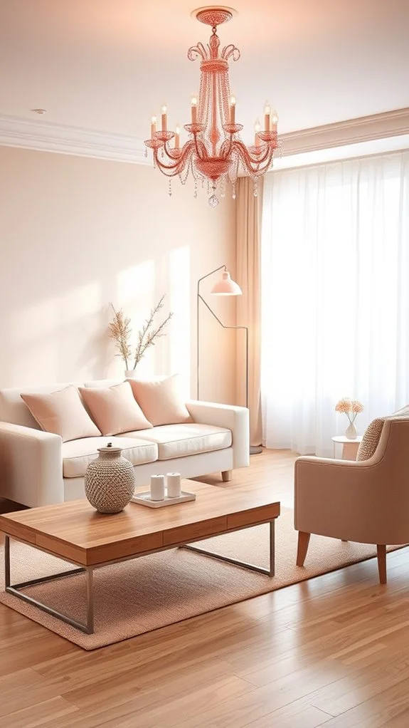 elegant pink lighting fixtures