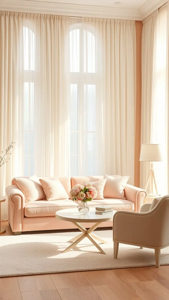 elegant cream drapery styles