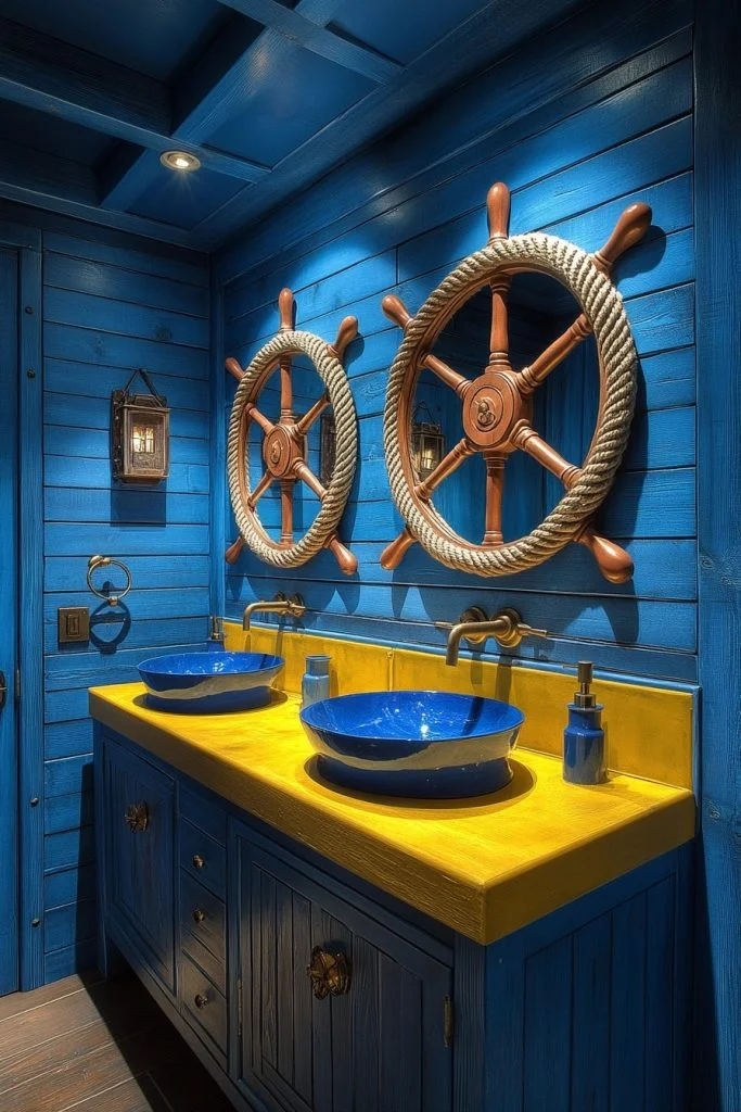 Nautical Yellow and Deep Blue