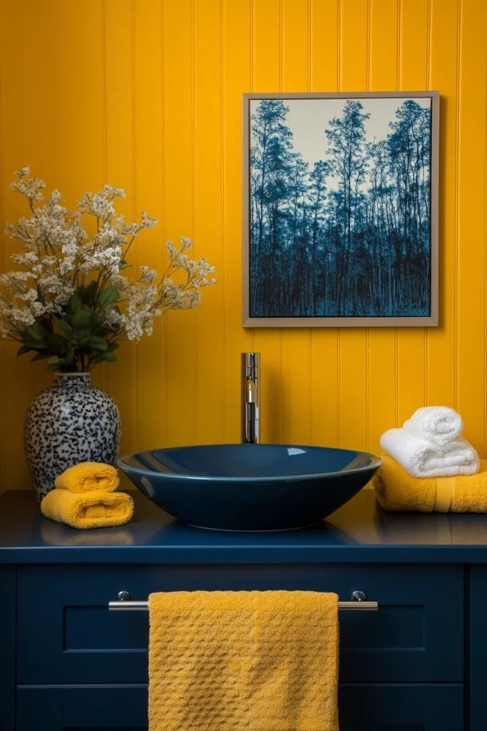 Canary Yellow and Cerulean Blue Style