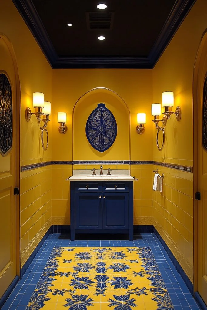 Mellow Yellow and Royal Blue Elegance