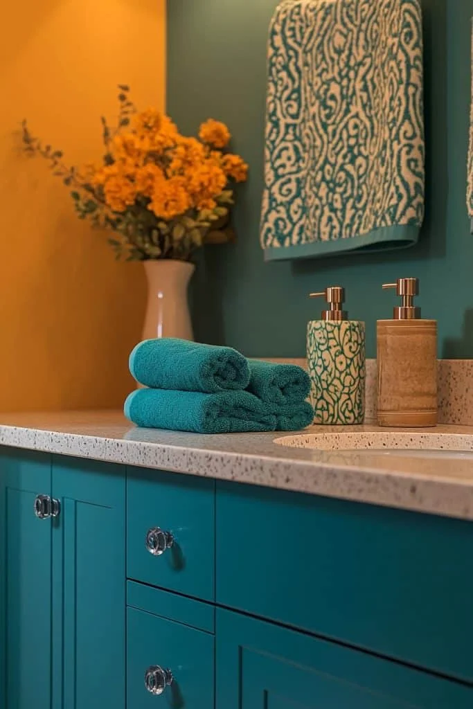 Butterscotch Yellow and Teal Tranquility