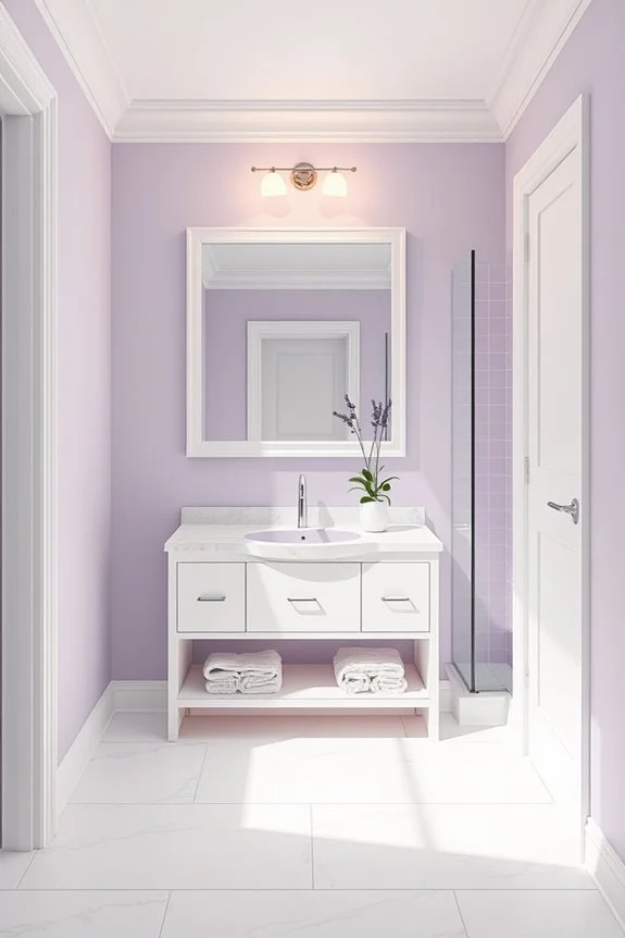 lavender and soft white elegance