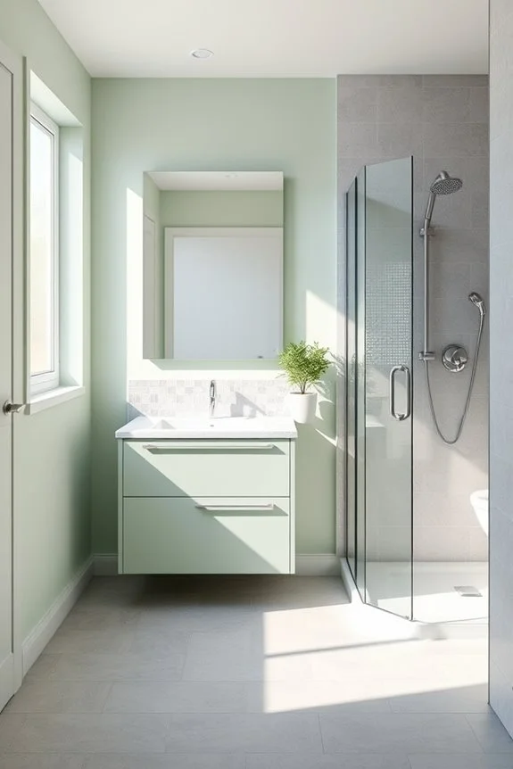 revitalizing light green gray retreat