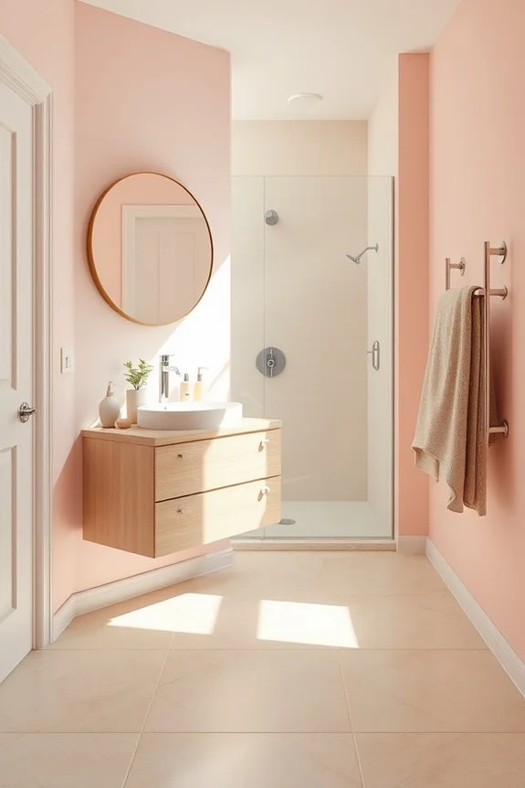 warm pink and beige elegance