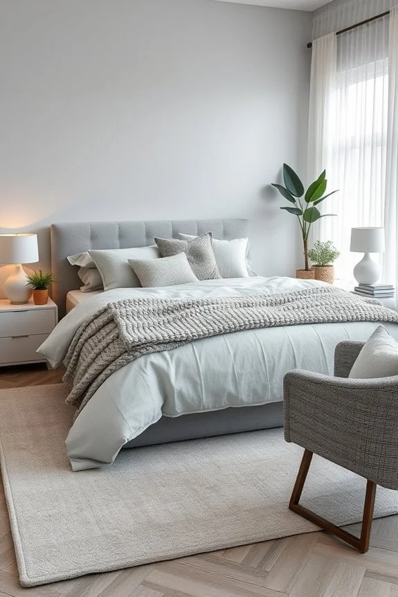 cozy grey bedroom retreat