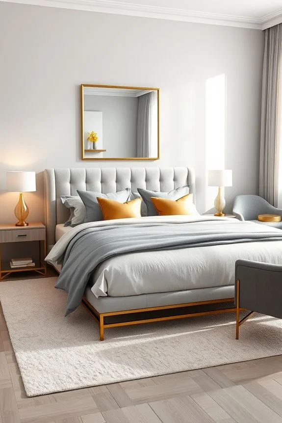 elegant grey and gold