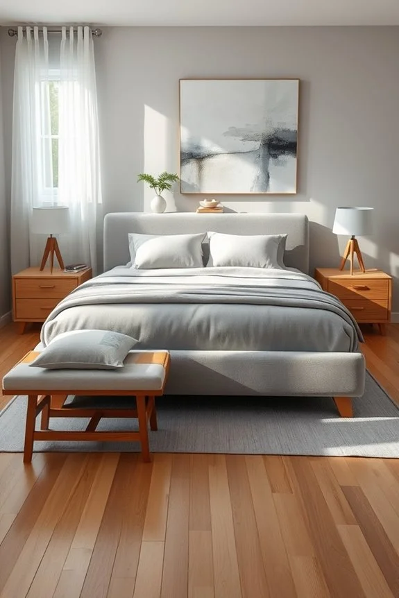 warm grey and wood harmony