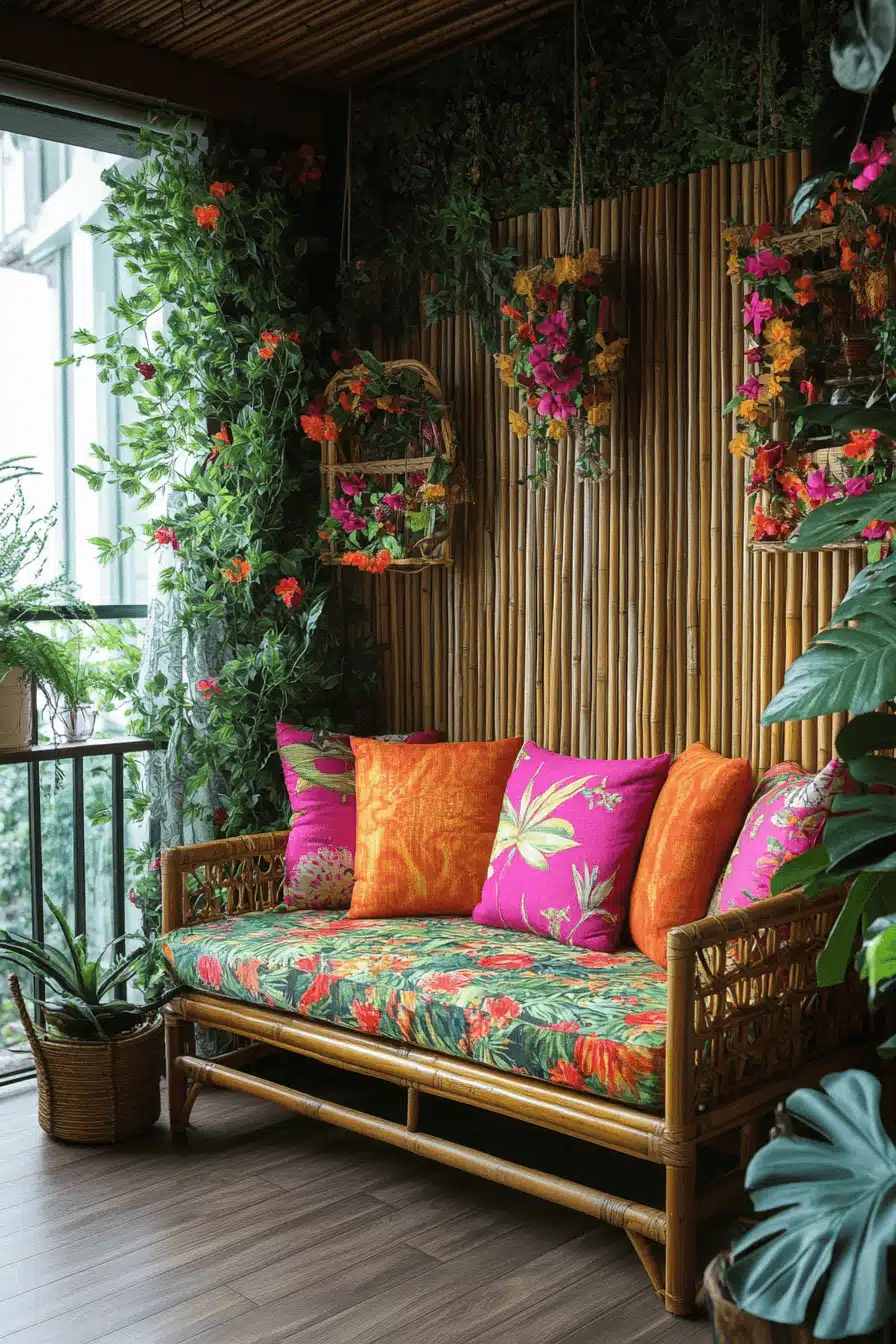 Tropical tiny condo design