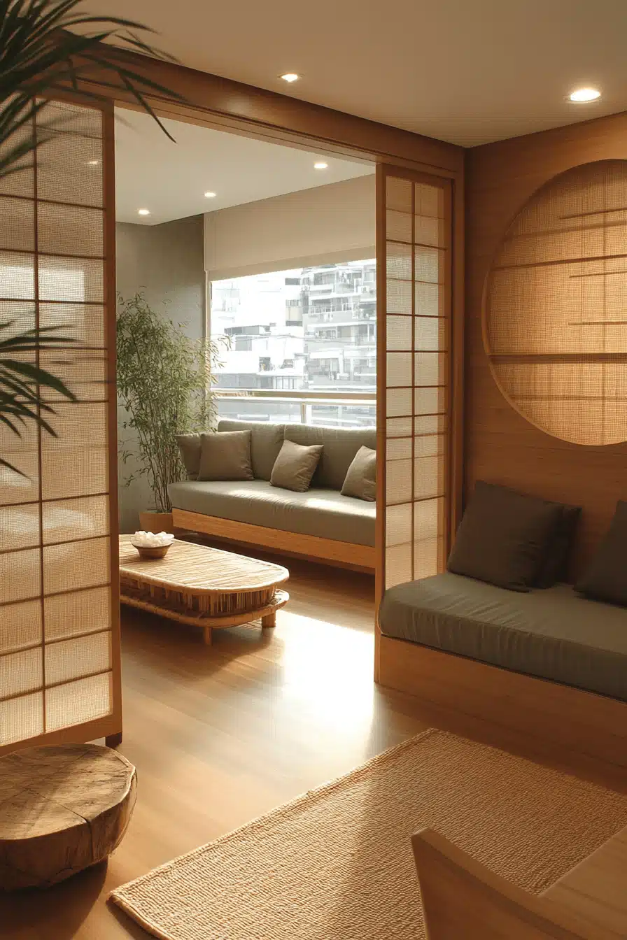 Asian-inspired tiny condo design