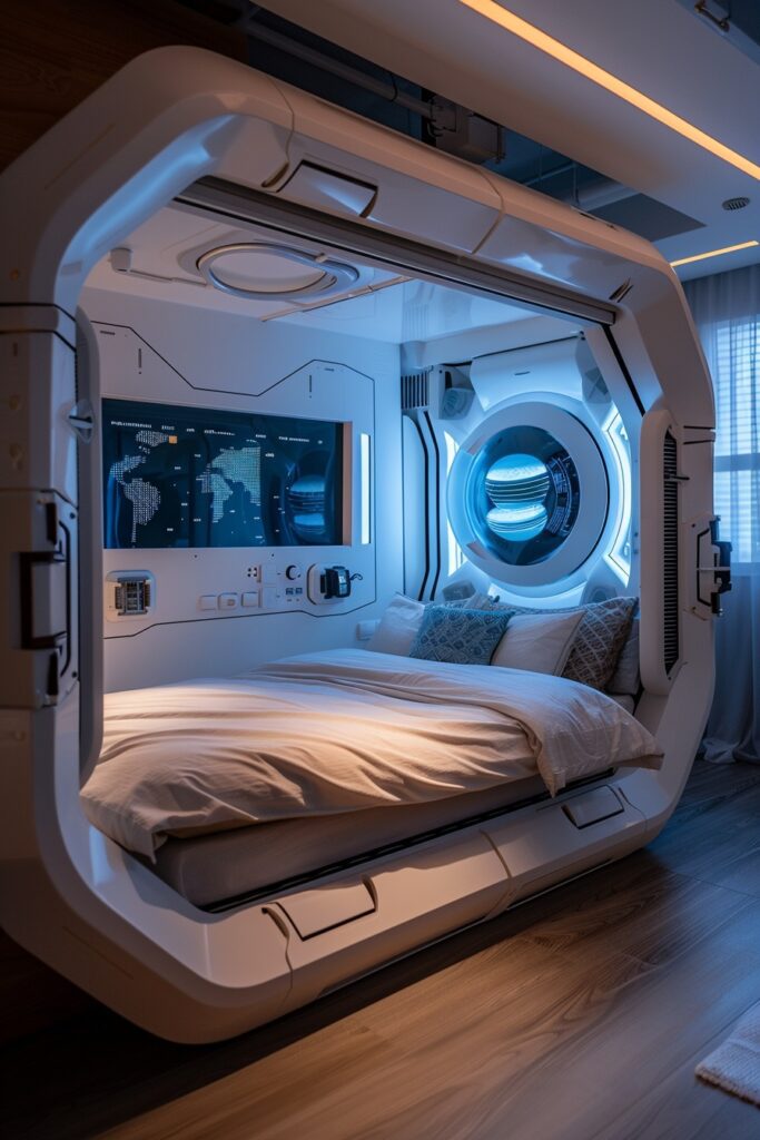 Futuristic Smart Urban Bedroom