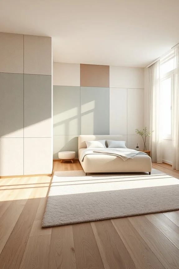 bold color blocked panel design