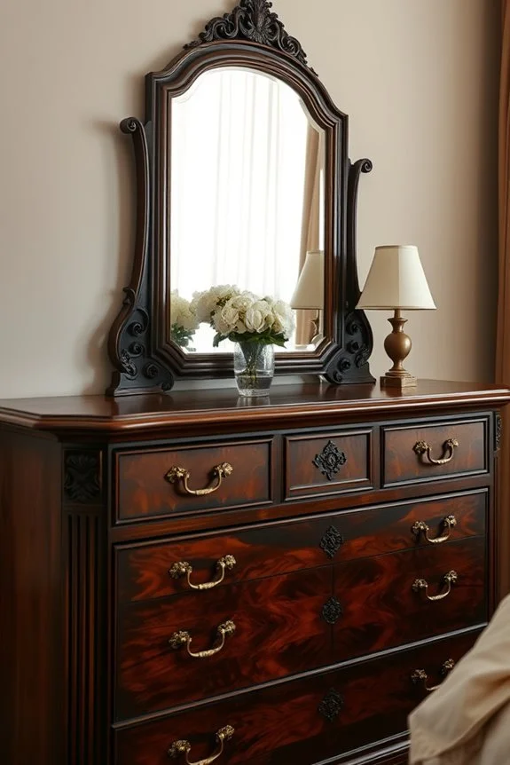 elegant dark wood dressers