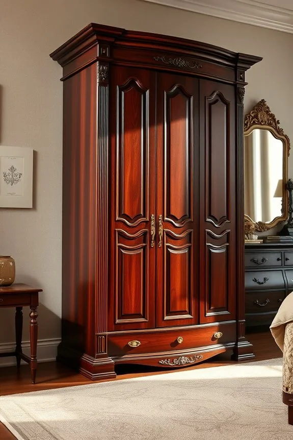 timeless dark wood storage