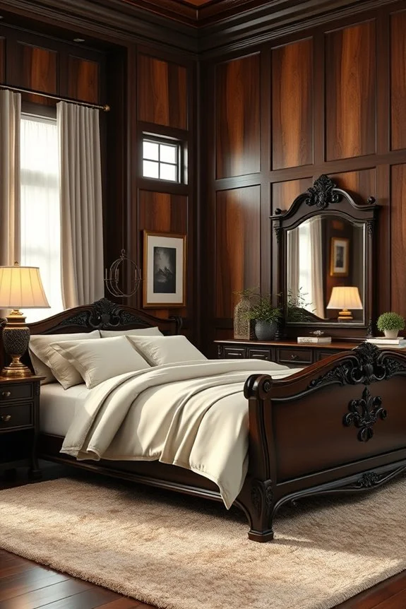 cozy dark wood sanctuary