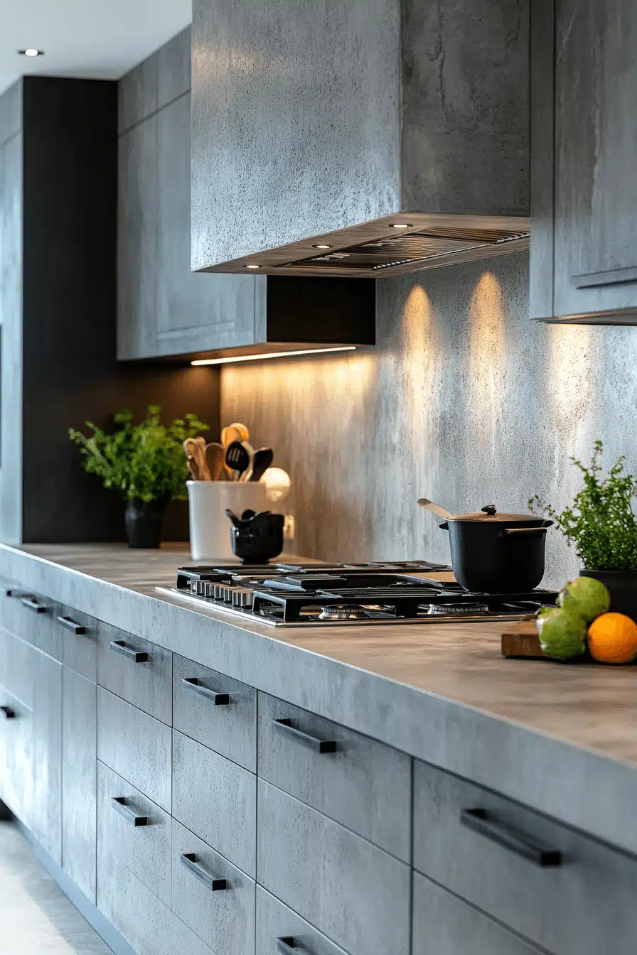 light gray kitchen cabinets