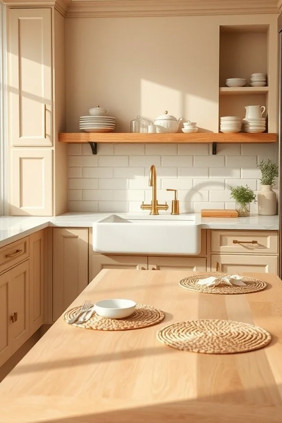 timeless beige kitchen elegance