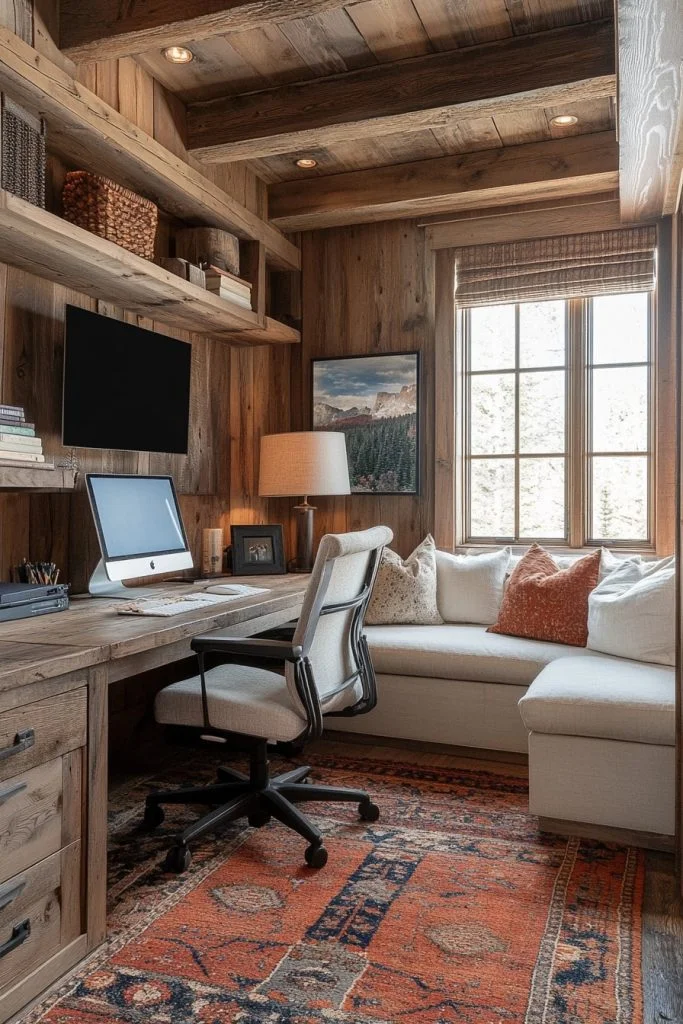 Rustic Contemporary Workspace