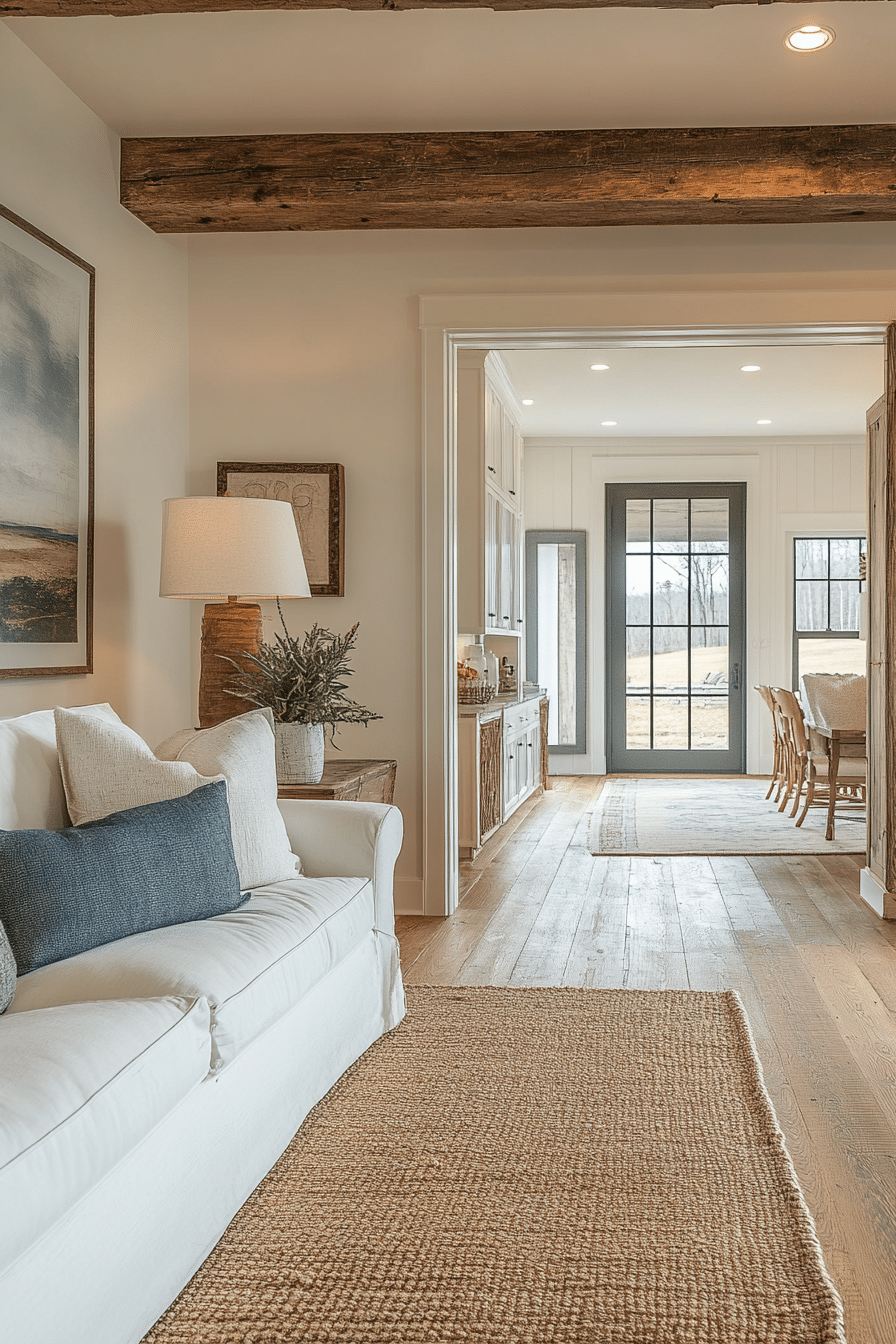 warm farmhouse entryway