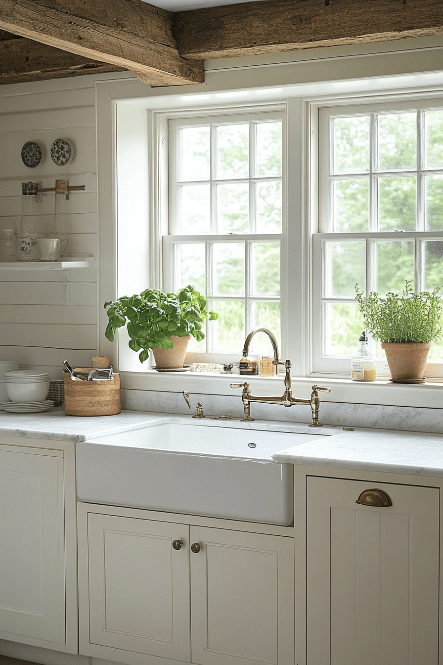 bright farmhouse kitchen