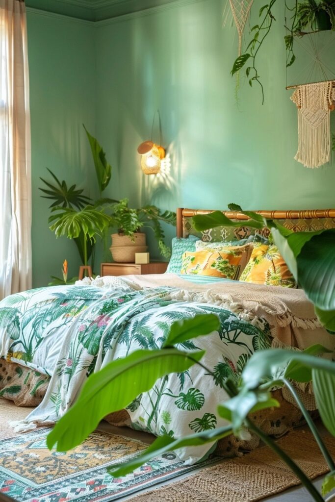 Tropical Boho Bedroom