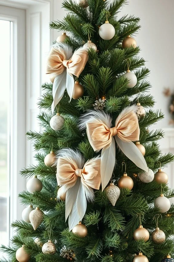 enchanting feather bow decor