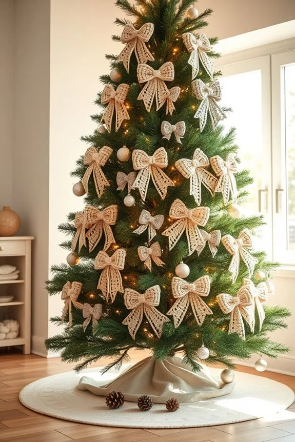 cozy handmade crochet bows