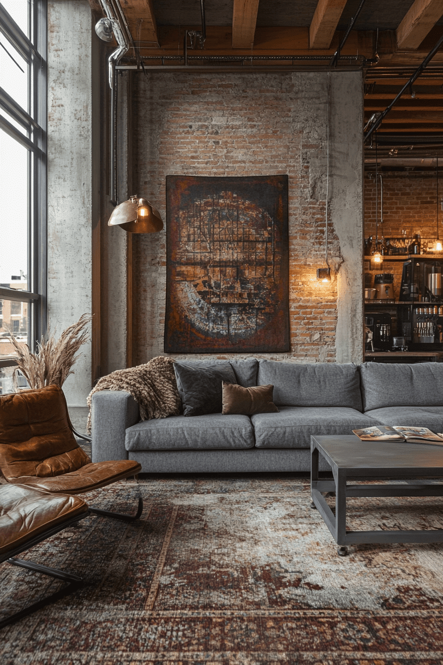 grey sofa decor