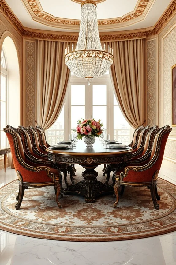 Elegant Arabian dining space