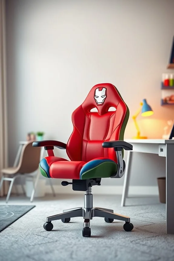 superhero themed ergonomic desk chair