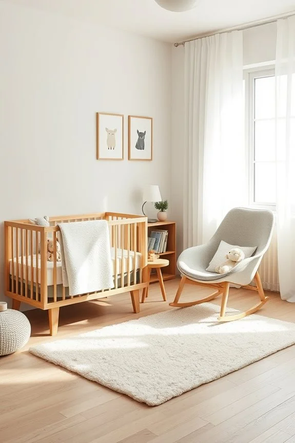 scandinavian minimalist nursery
