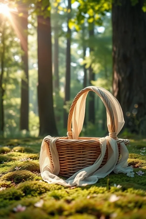 baby photoshoot in enchanted forest