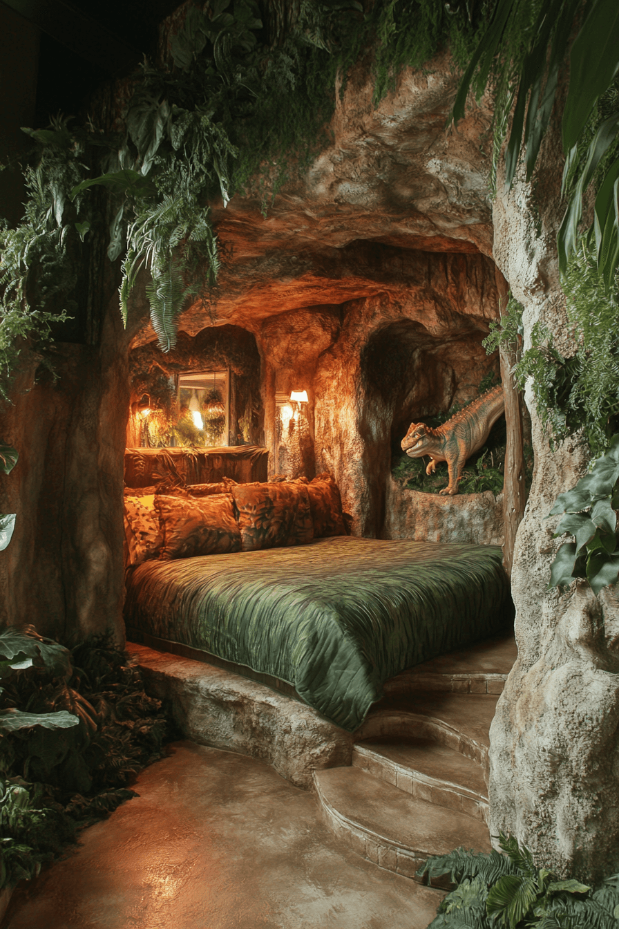 Dinosaur themed kids bedroom