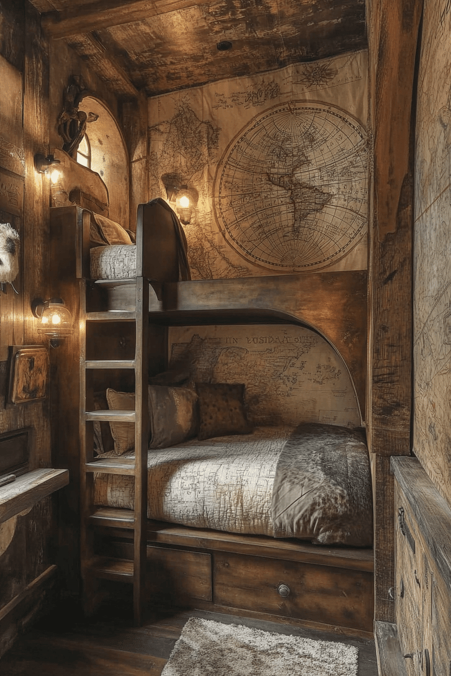 Explorer themed kids bedroom